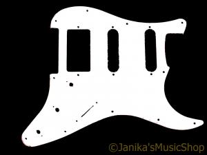 SOLID WHITE HSS STRAT PICKGUARD